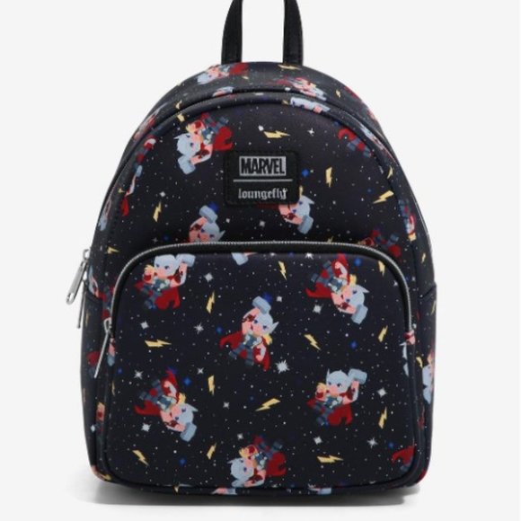 Loungefly Marvel Thor Chibi Galaxy Mini Backpack NWT main image 6